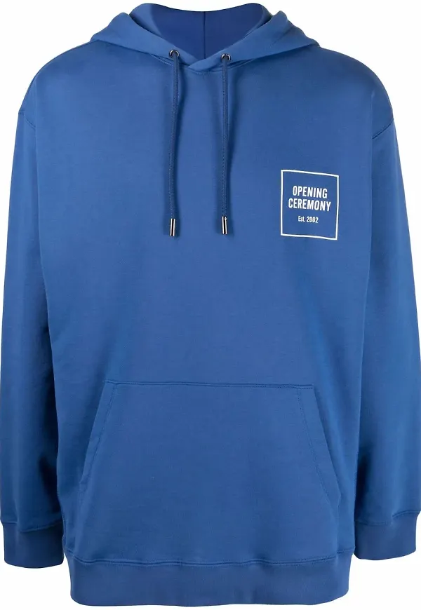 Opening Ceremony hoodie med grafiskt tryck - Blå