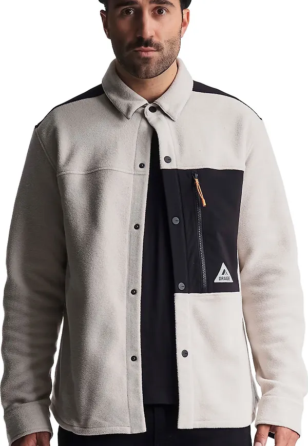 Orage Unisex Hunter Fleece Shirt Dark Birch