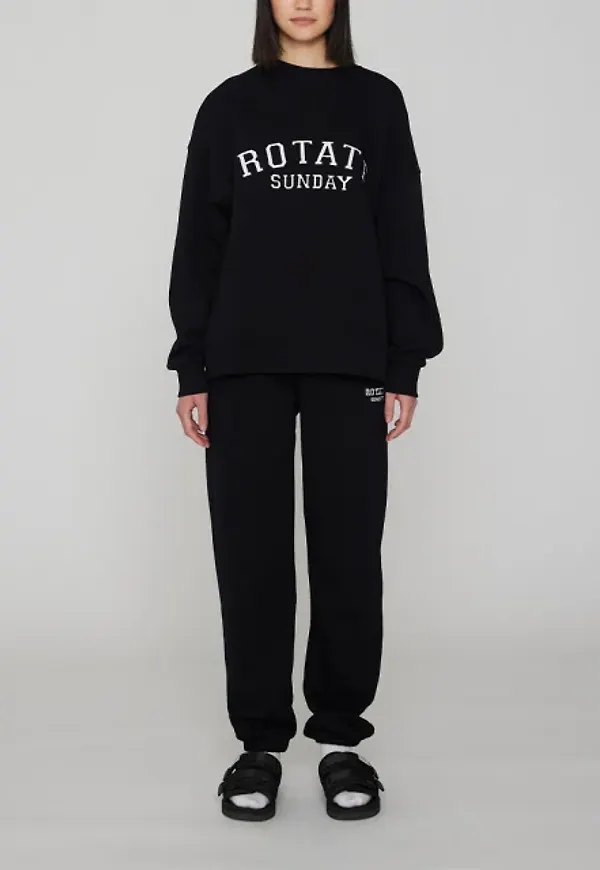 Organic Sweatpants Classic Logo Black