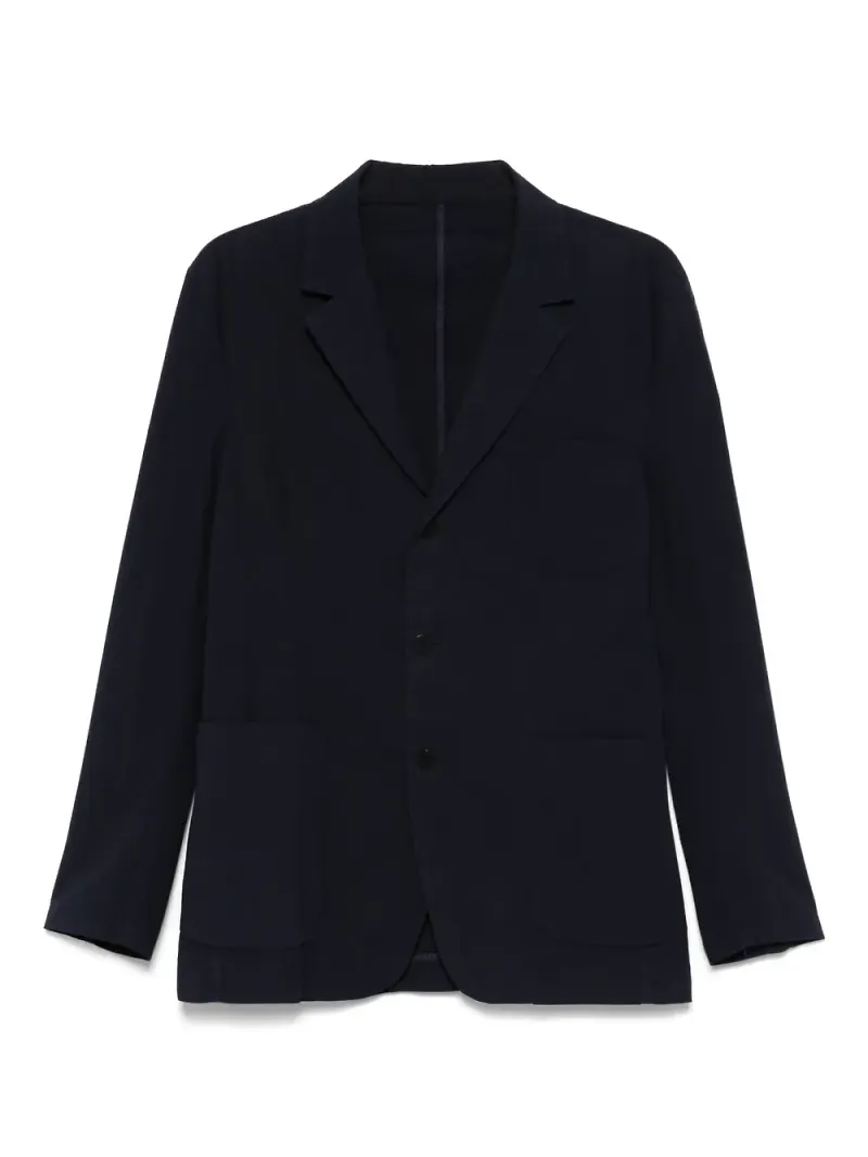 original vintage style enkelknäppt blazer - Blå