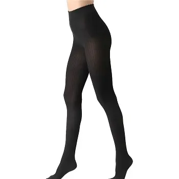 Oroblu Strumpbyxor Eco Sneakers Natural Rib Tights Svart S/M Dam