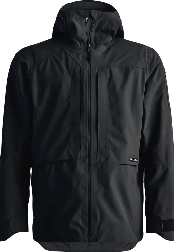 Ortovox Men's Ravine Plus 3-Layer Jacket Black Raven