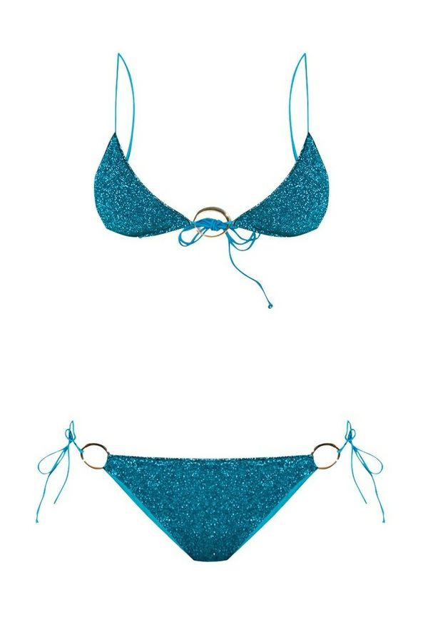 Oseree Appliquéd bikini Blå, Dam