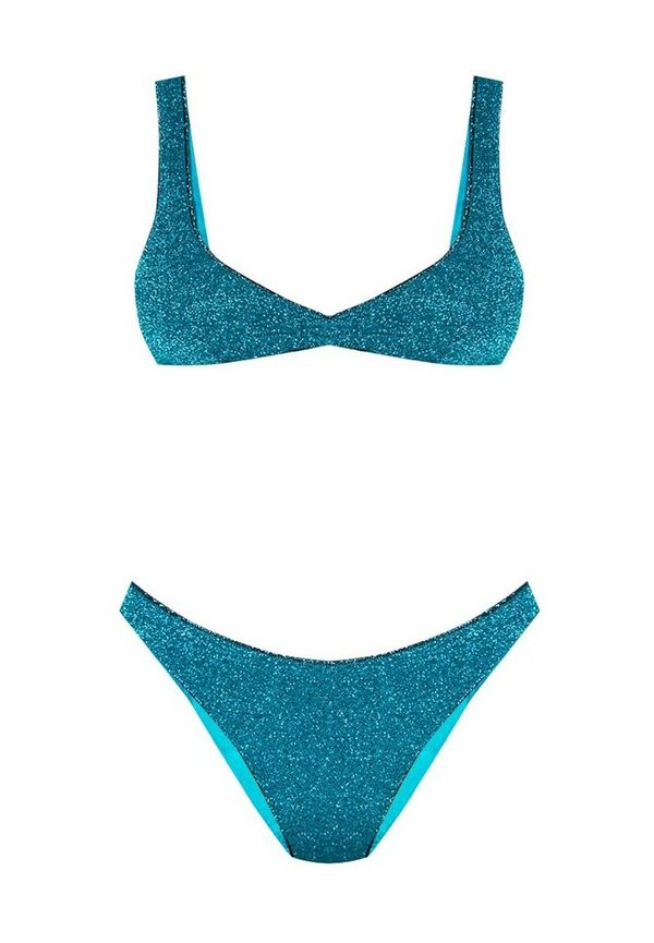 Oseree Bikini with lurex finish Blå, Dam