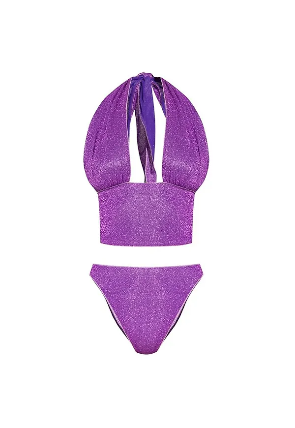 Oseree Bikini with lurex finish Lila, Dam