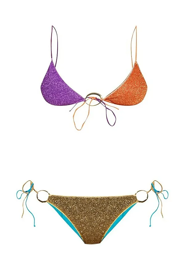Oseree Bikini with lurex finish Lila, Dam