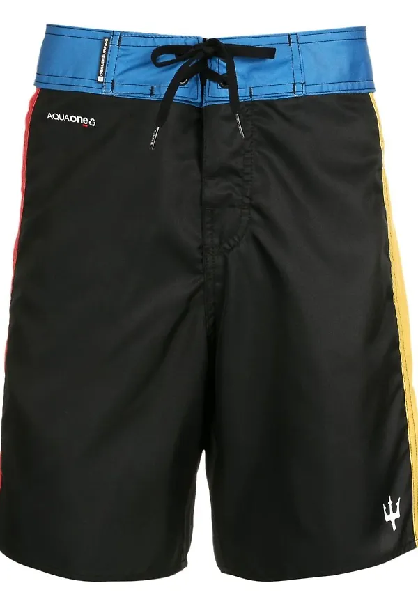 Osklen seglarshorts med dragsko - Svart
