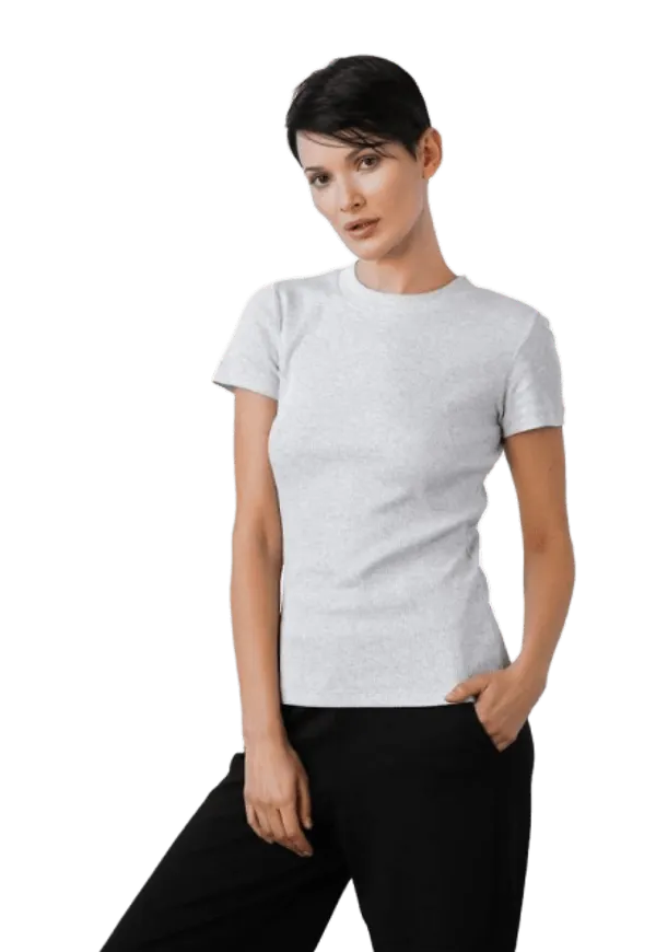 Ottille Tee - Grey Melange