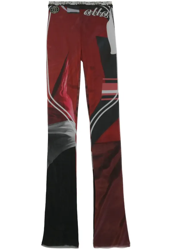 Ottolinger skira mönstrade leggings - Röd