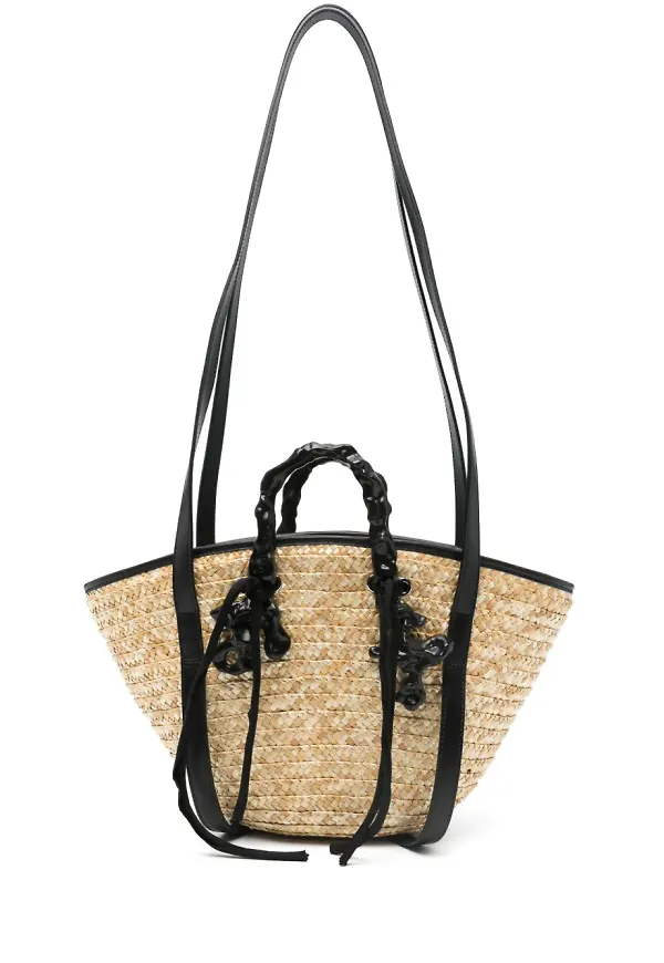 Ottolinger totebag i bast - Neutral