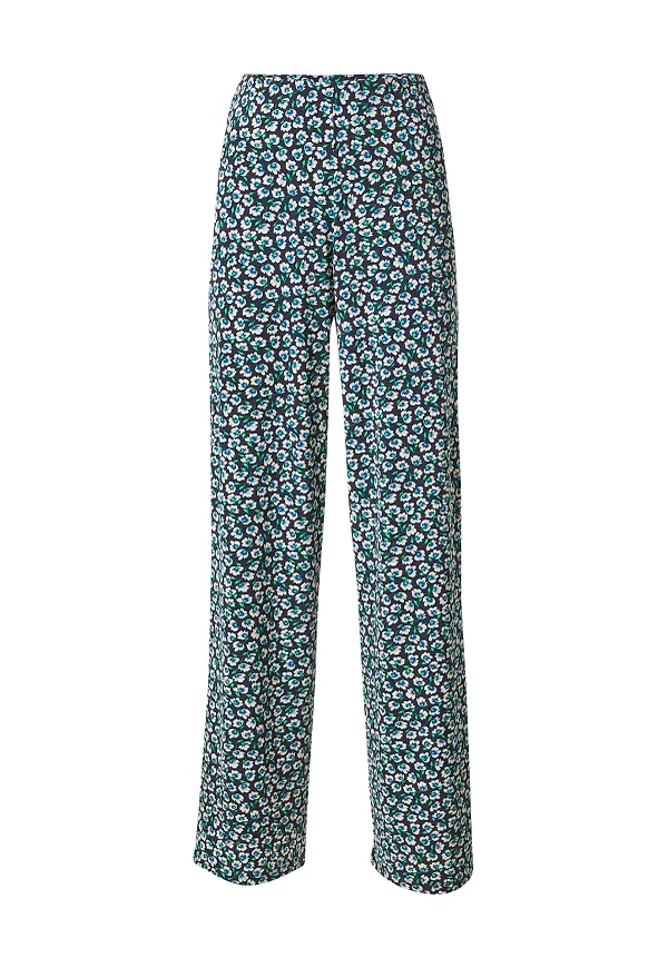 OUI Byxa marinblå / mörkblå / grön / vit