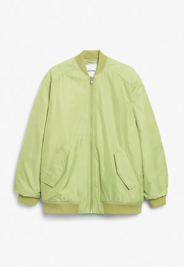 Oversized bomber jacket - Yellow