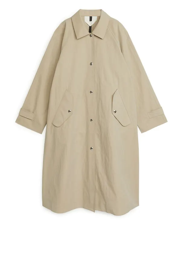 Oversized Car Coat - Beige