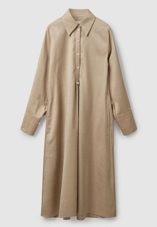OVERSIZED COLLAR SHIRT DRESS