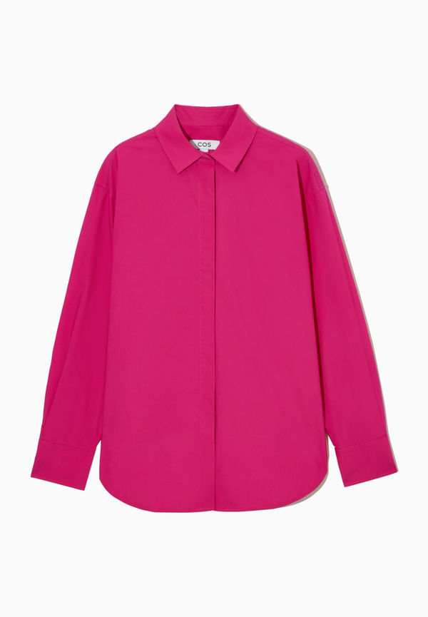 OVERSIZED COTTON-POPLIN SHIRT