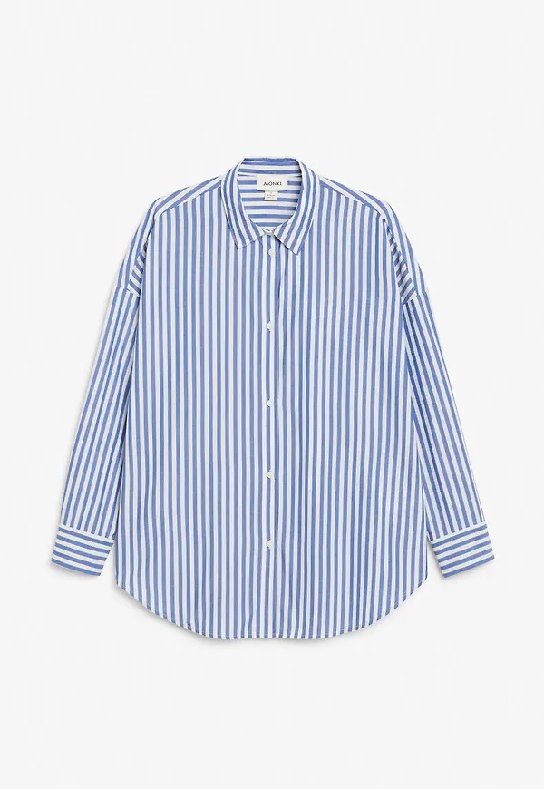 Oversized cotton shirt - Blue