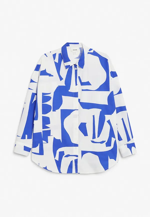 Oversized cotton shirt - White