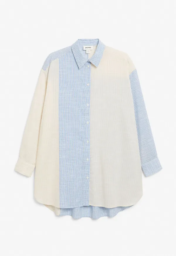 Oversized cotton shirt - White