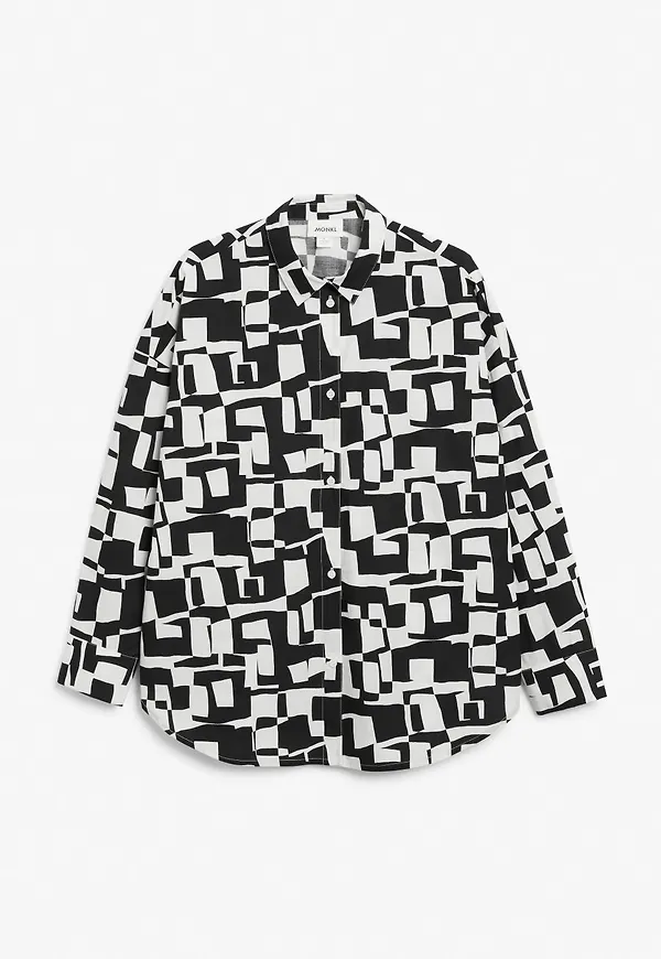 Oversized cotton shirt - White