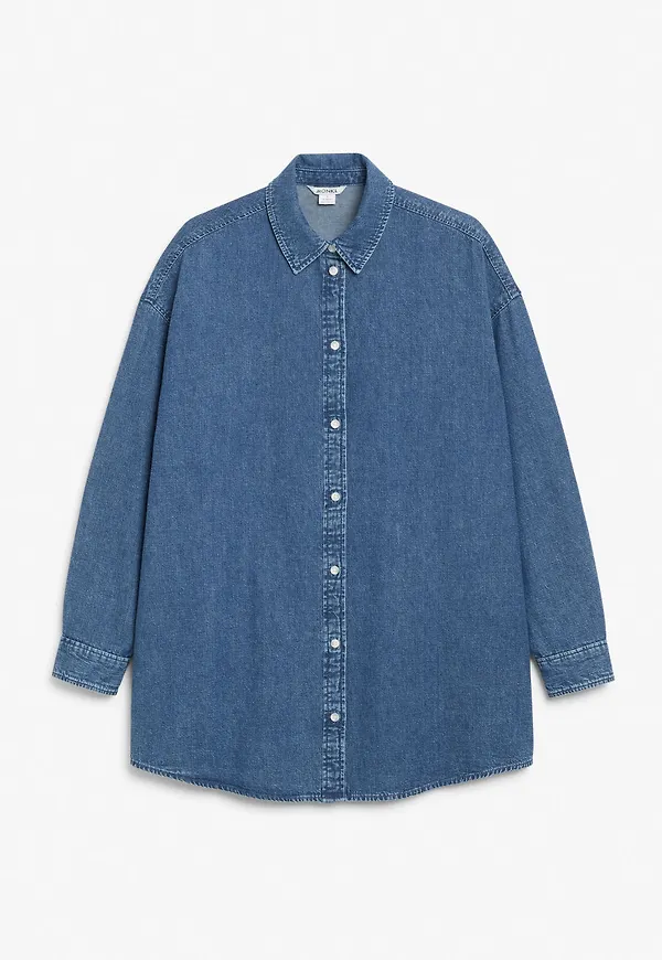 Oversized denim shirt - Blue