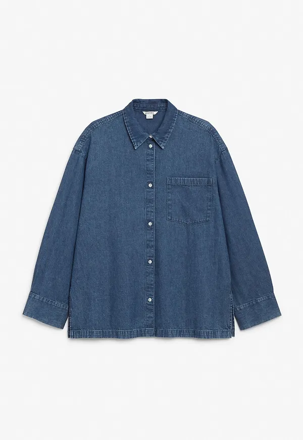 Oversized denim shirt - Blue