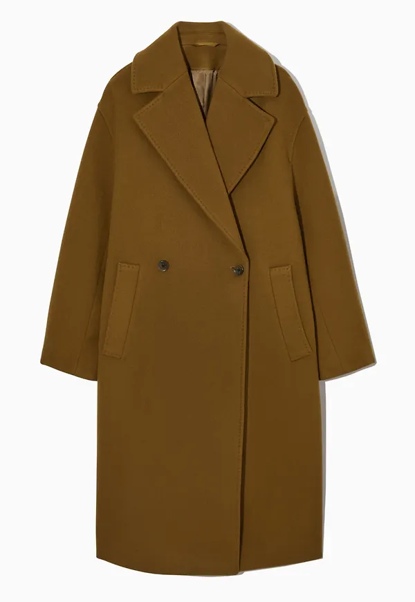 OVERSIZED DOUBLE-BREASTED WOOL COAT