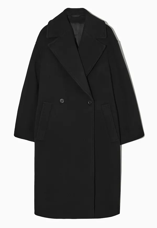 OVERSIZED DOUBLE-BREASTED WOOL COAT