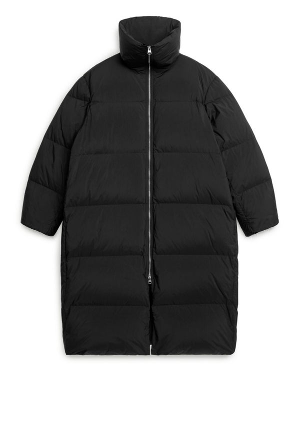 Oversized Down Coat - Black