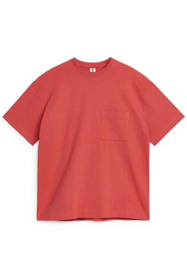 Oversized Heavyweight T-Shirt - Red