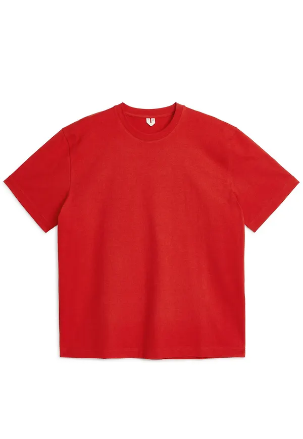 Oversized Heavyweight T-shirt - Red