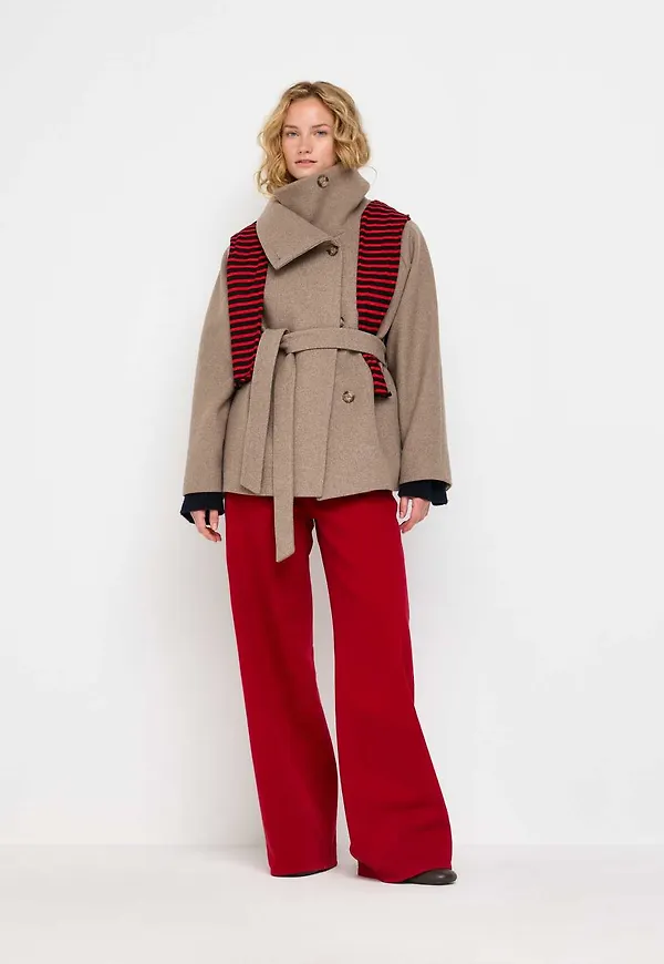 Oversized jacka i ullblandning