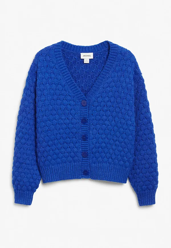 Oversized knit cardigan - Blue