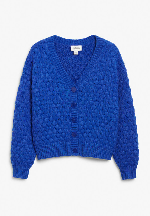 Oversized knit cardigan - Blue