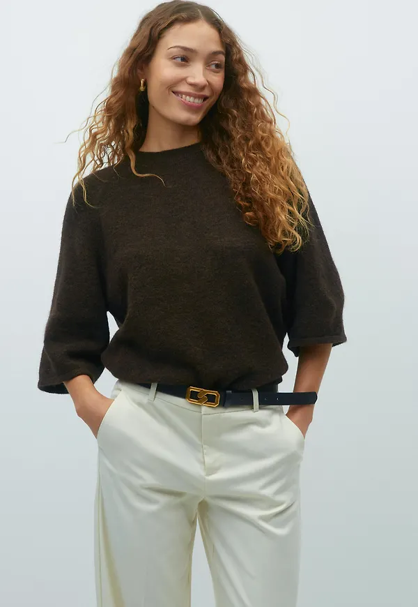 Oversized knitted tee