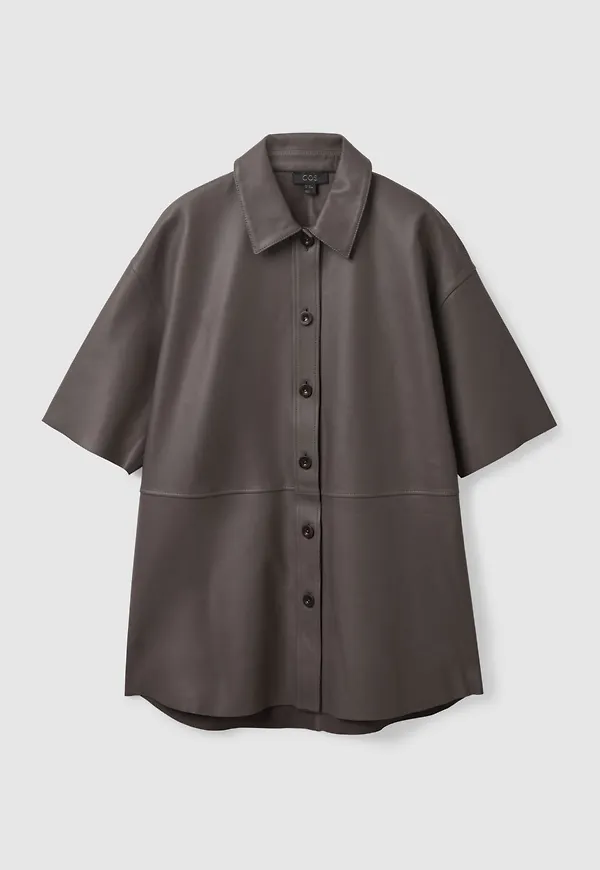 OVERSIZED LEATHER SHIRT