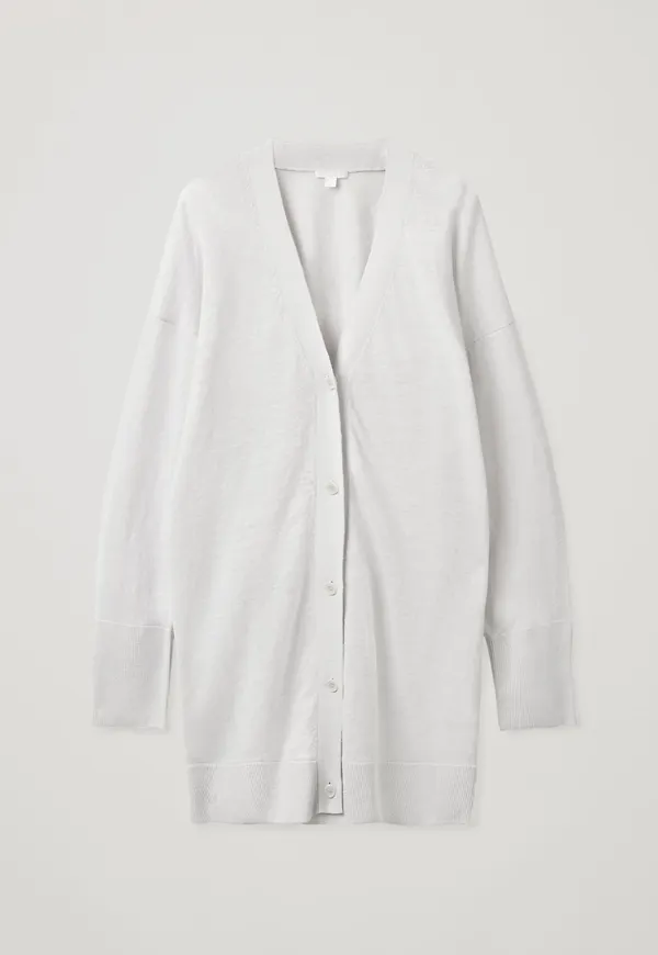 OVERSIZED LINEN CARDIGAN