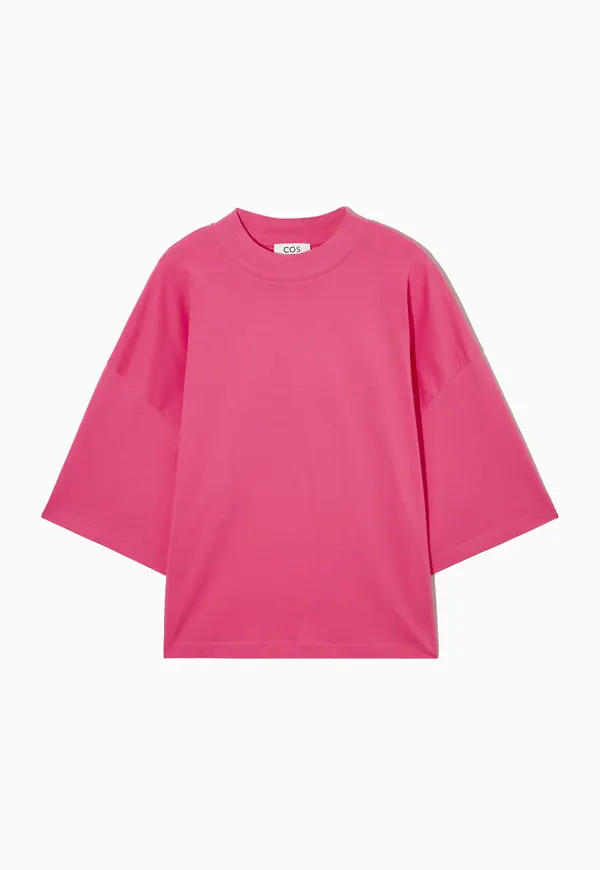 OVERSIZED MOCK-NECK T-SHIRT