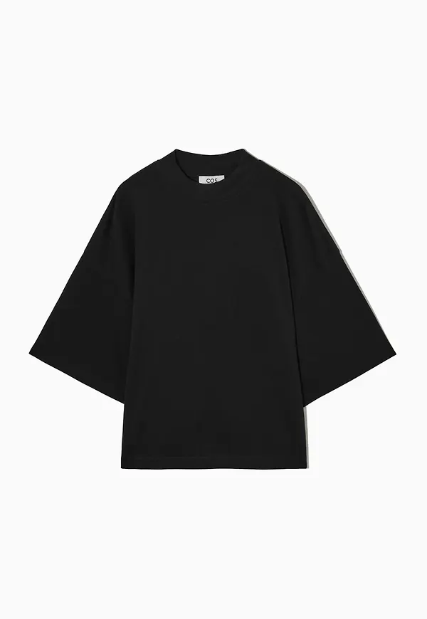 OVERSIZED MOCK-NECK T-SHIRT