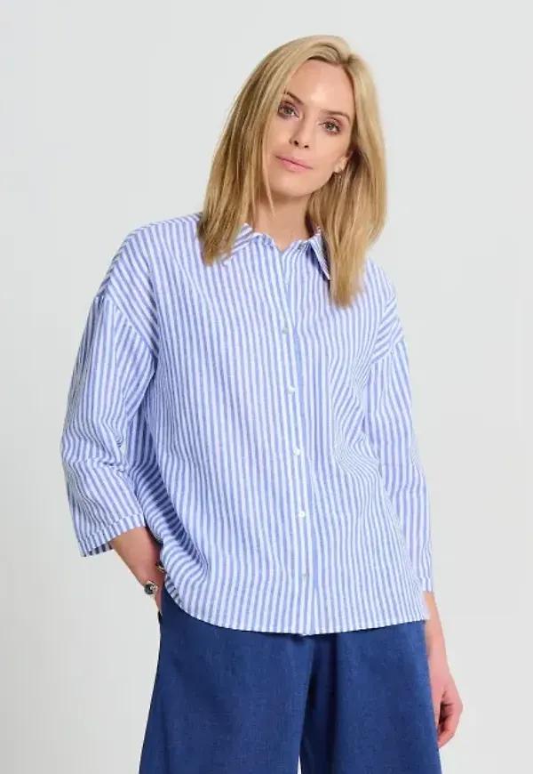 Oversized Noveau - Linneskjorta