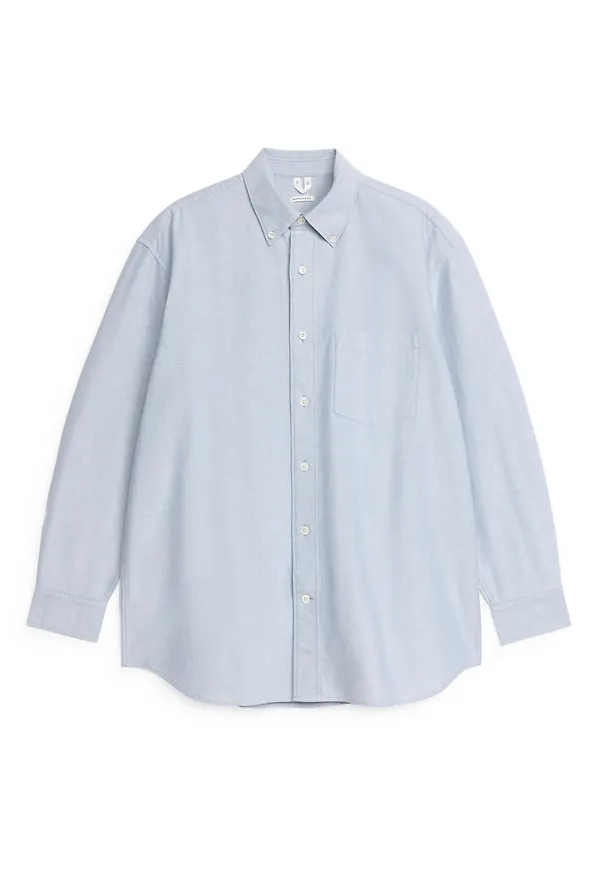 Oversized Oxford Shirt - Blue