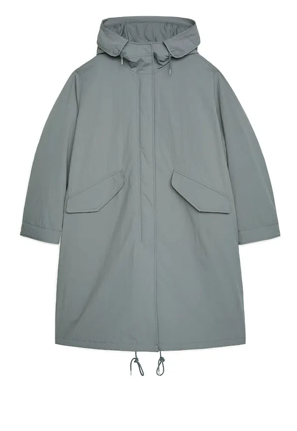 Oversized Padded Parka - Green