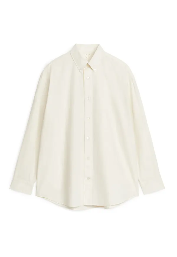 Oversized Poplin Shirt - White