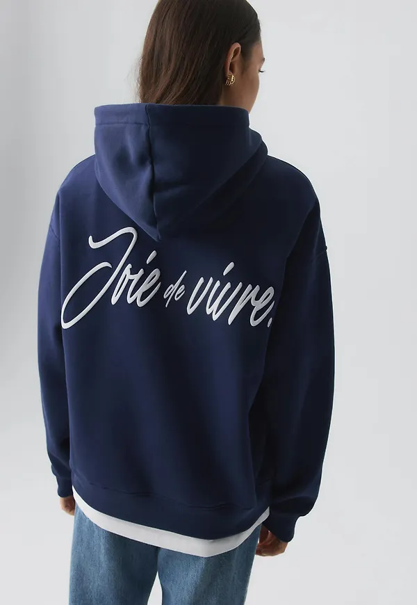 Oversized print hoodie