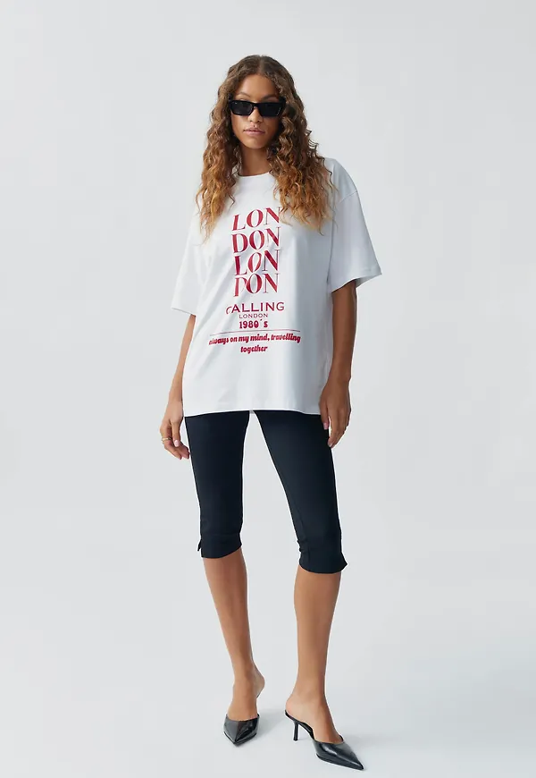 Oversized print tee