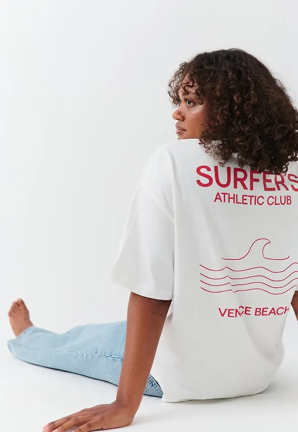 Oversized print tee