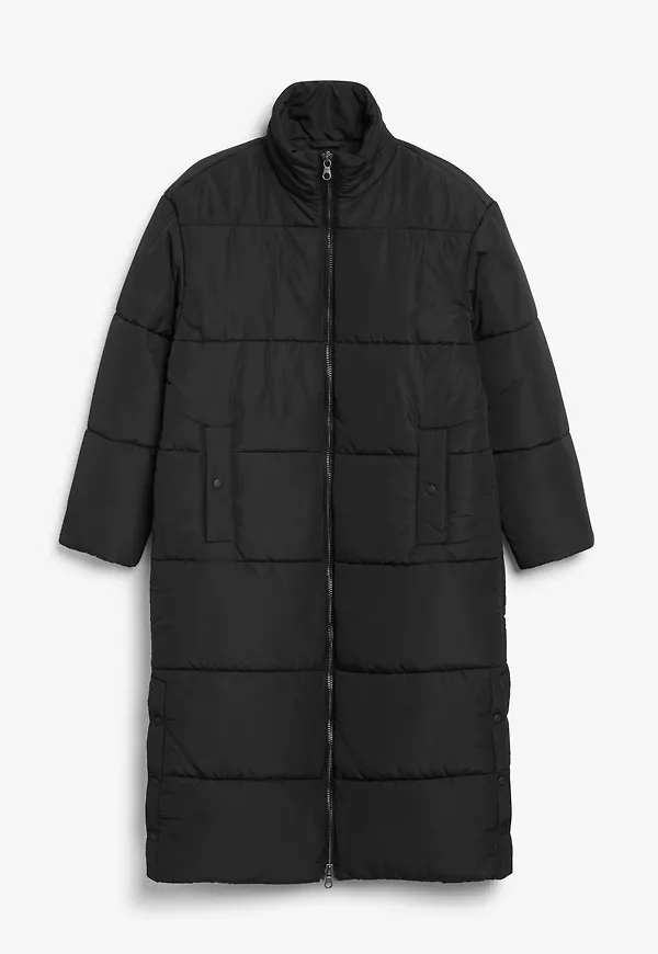 Oversized puffer coat - Black