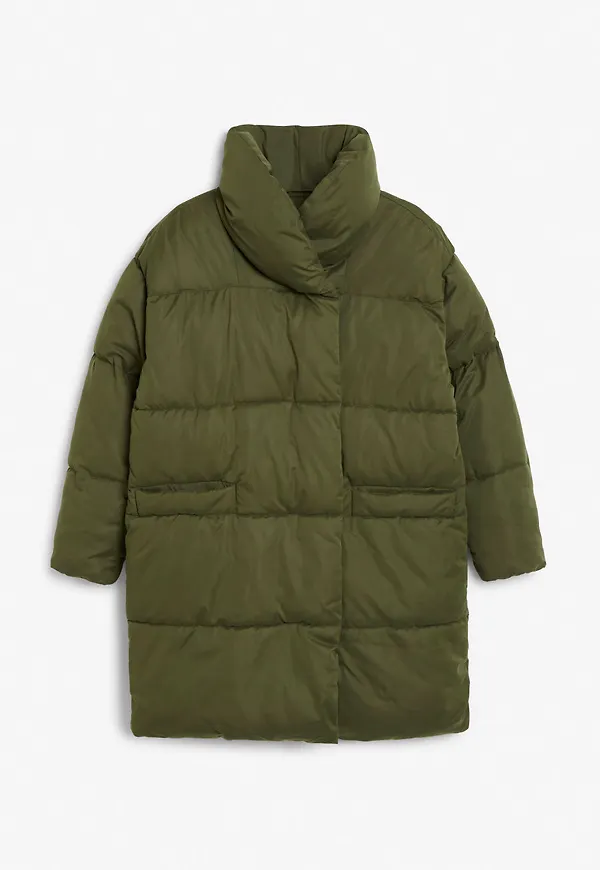 Oversized puffer coat - Green