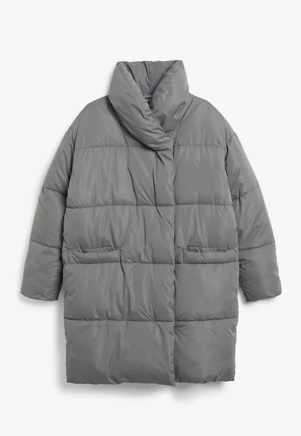 Oversized puffer coat - Grey