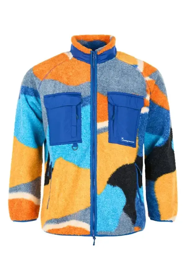 Oversized Raglan Teddy Zip Sweat
