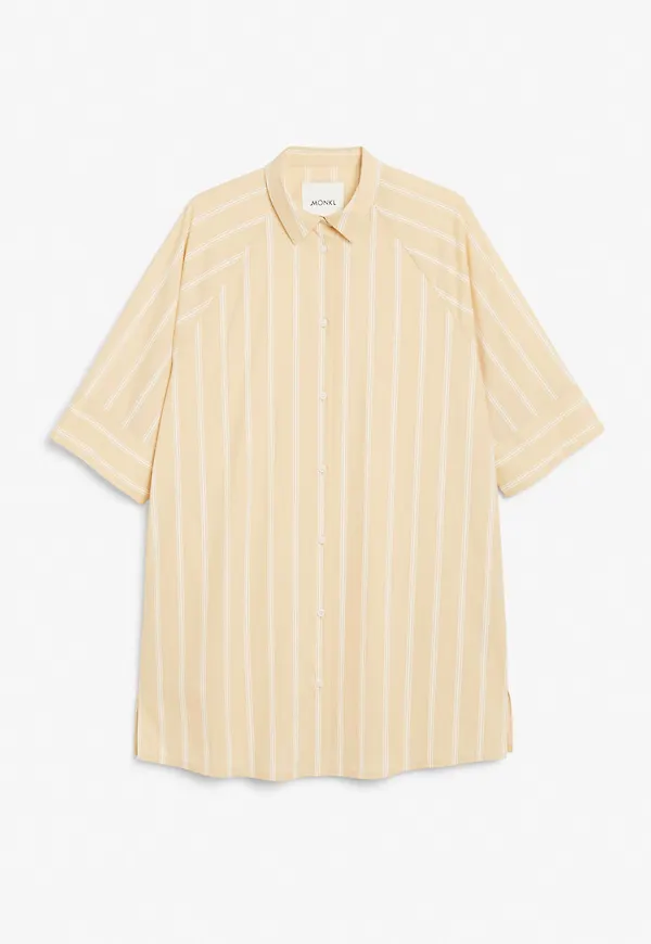 Oversized shirt dress - Beige